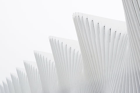 white painted building wallpaper, architecture, infrastructure HD wallpaper