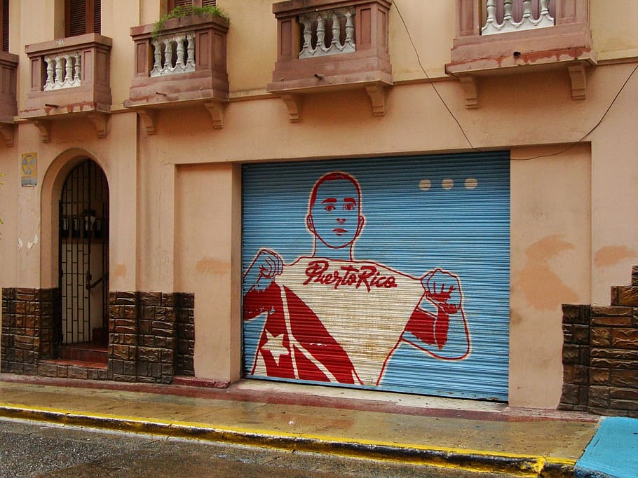 puerto rico, old san juan, caribbean, architecture, mural, built structure, HD wallpaper