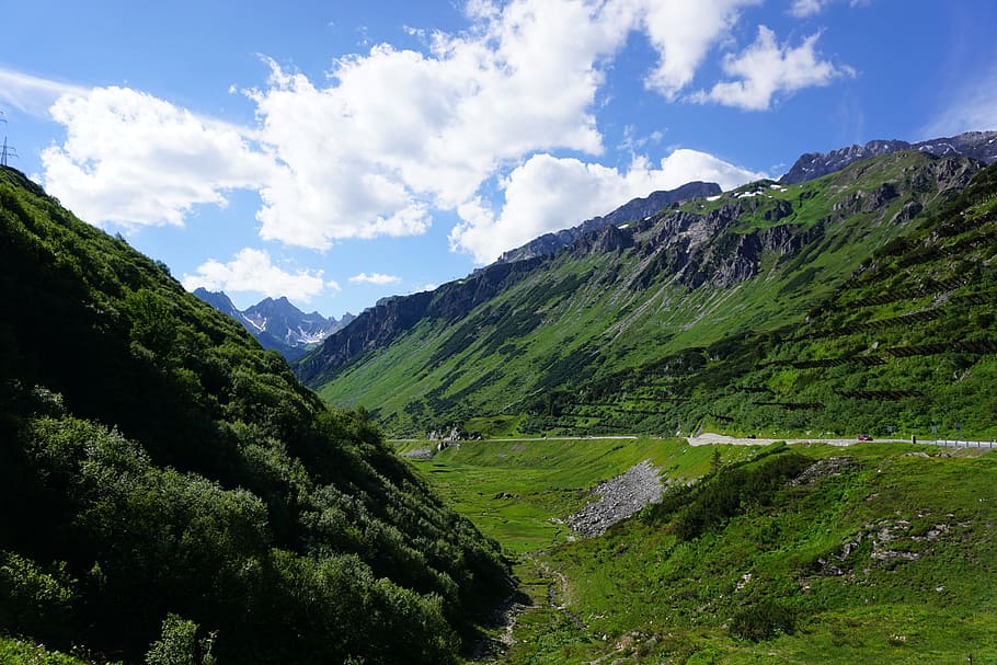 burner, pass, mountains, alpine, landscape, road, scenics - nature HD wallpaper