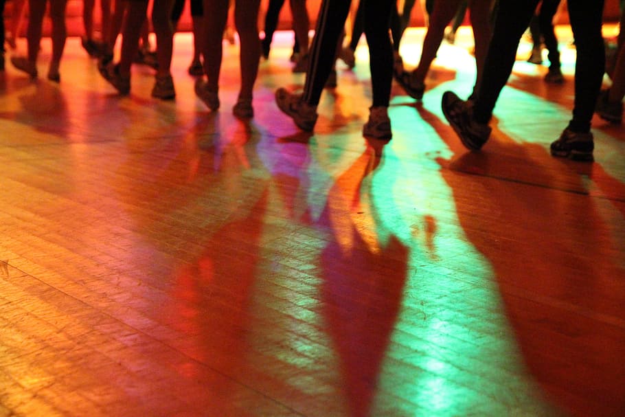 people wearing brown shoes, dance, silhouette, lighting effects, HD wallpaper