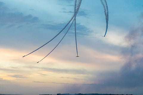 flight, plane, clouds, sky, soar, travel, airplane, aircraft HD wallpaper