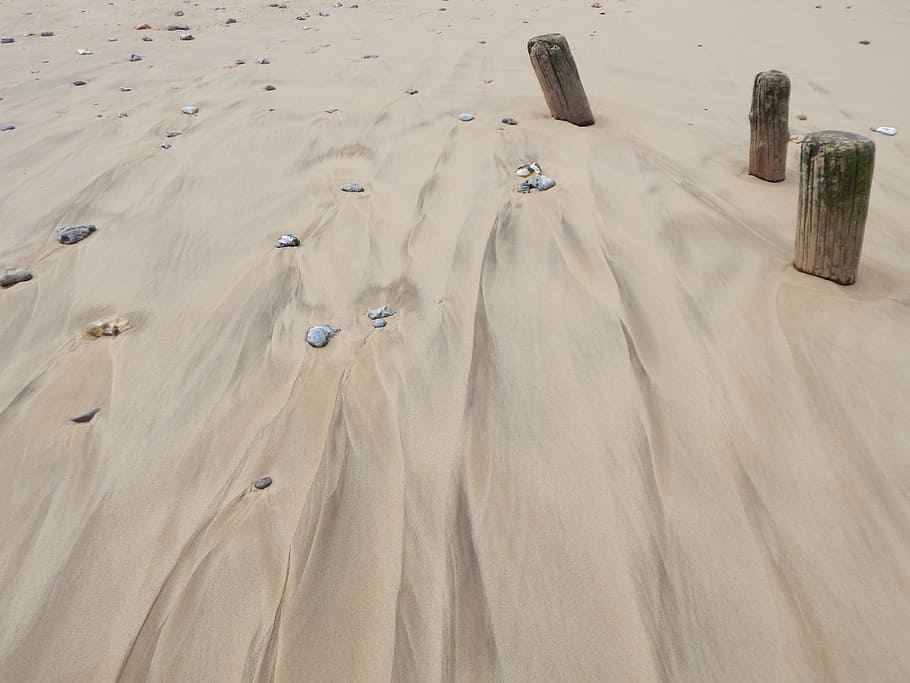Sand, Beach, Pebbles, nature, sand Dune, desert, footprint HD wallpaper