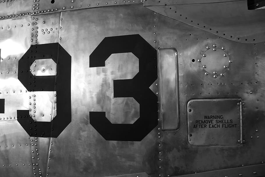 Close-up shot of an old military aircraft, image captured at Duxford Air Museum, HD wallpaper