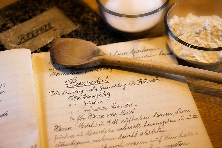 brown wooden ladle near clear glass cup, bake, cheek, ingredients HD wallpaper