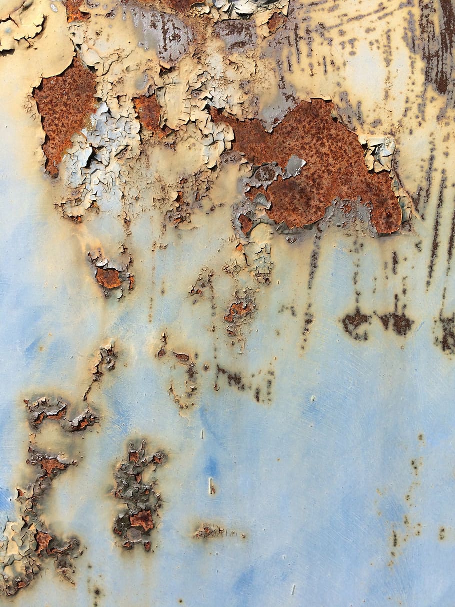 stainless, color, structure, rusty, old, weathered, run-down HD wallpaper