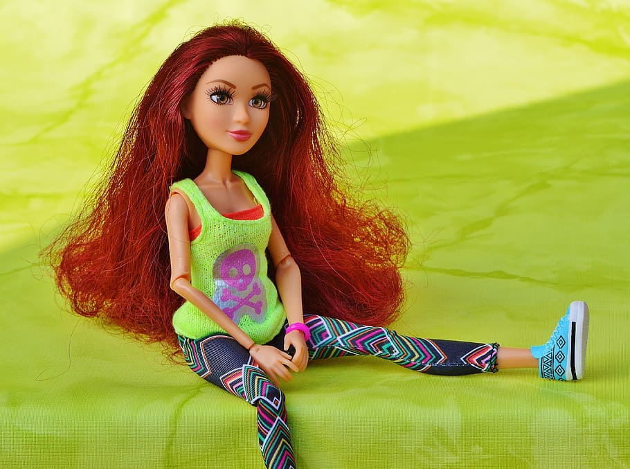 doll, pretty, face, eyes, beauty, hair, girl, play, children toys HD wallpaper