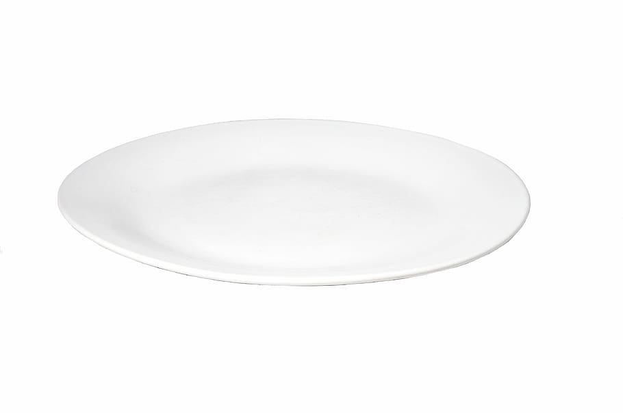 round white ceramic plate, White, Porcelain, Tableware, cut out HD wallpaper