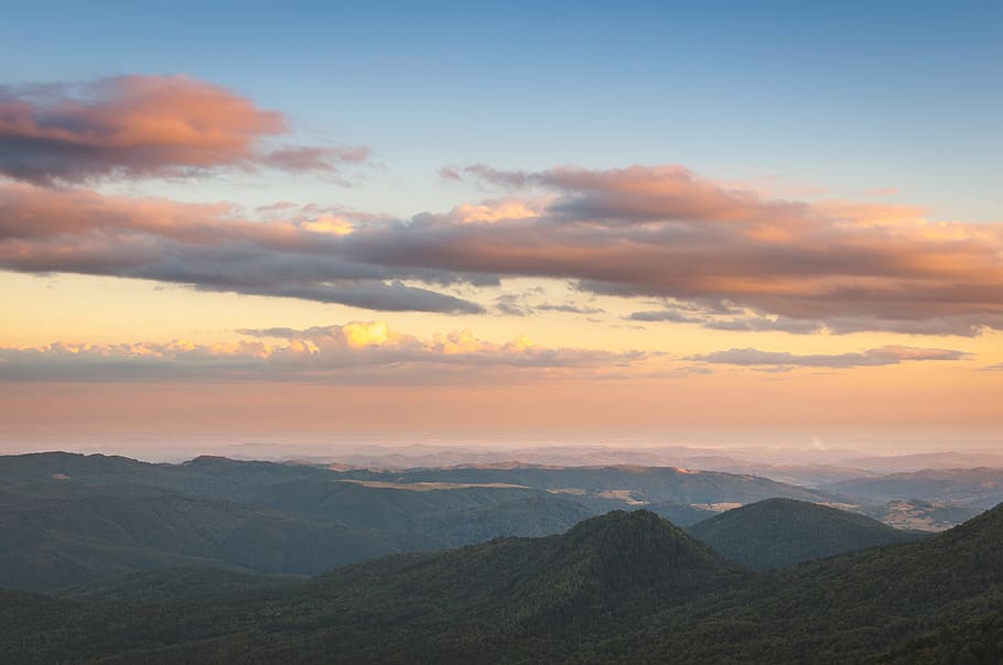 nature, landscape, mountain, clouds, sky, aerial, travel, adventure HD wallpaper