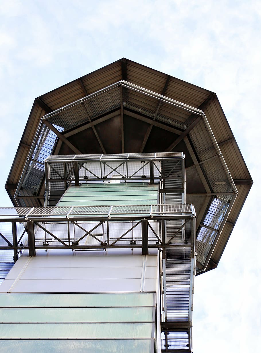 observation tower, platform, building, watching tower, high HD wallpaper