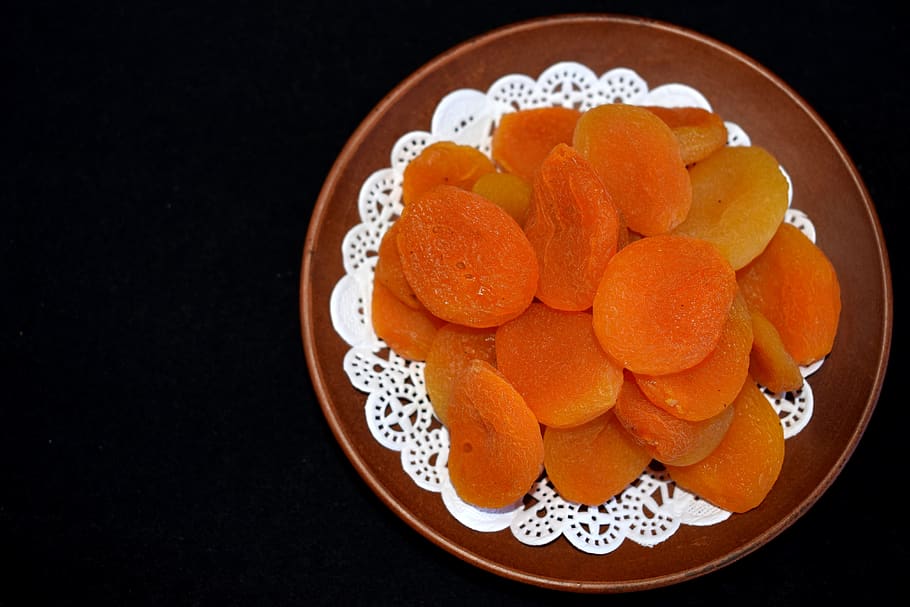 dried apricots, food, dried fruits, sweet, east, orange, macro, HD wallpaper