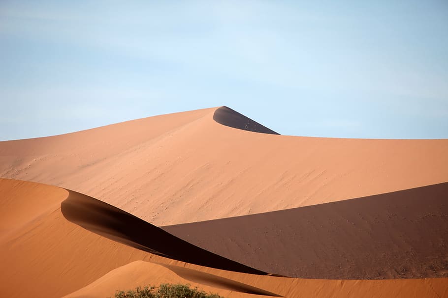 desert dune during day time, namibia, sand, dust, drought, sahara HD wallpaper