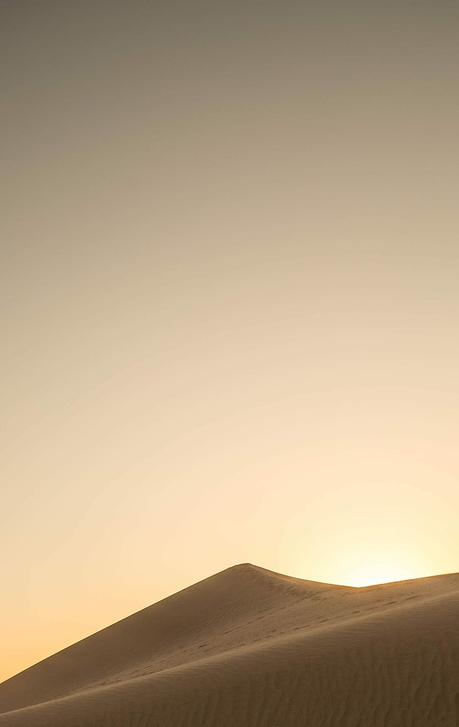 desert silhouette, untitled, sky, sunset, sunrise, sunlight, sand HD wallpaper