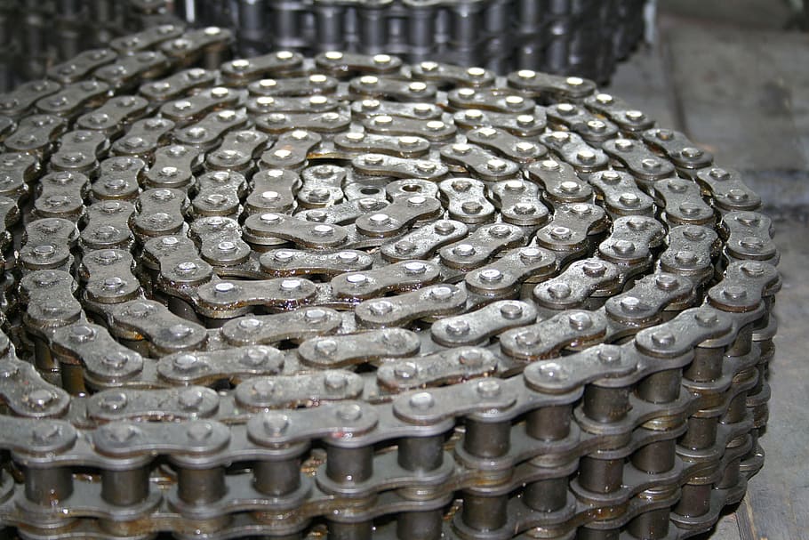 Chain, Drive, Iron, mechanically, iron chain, metal, close HD wallpaper