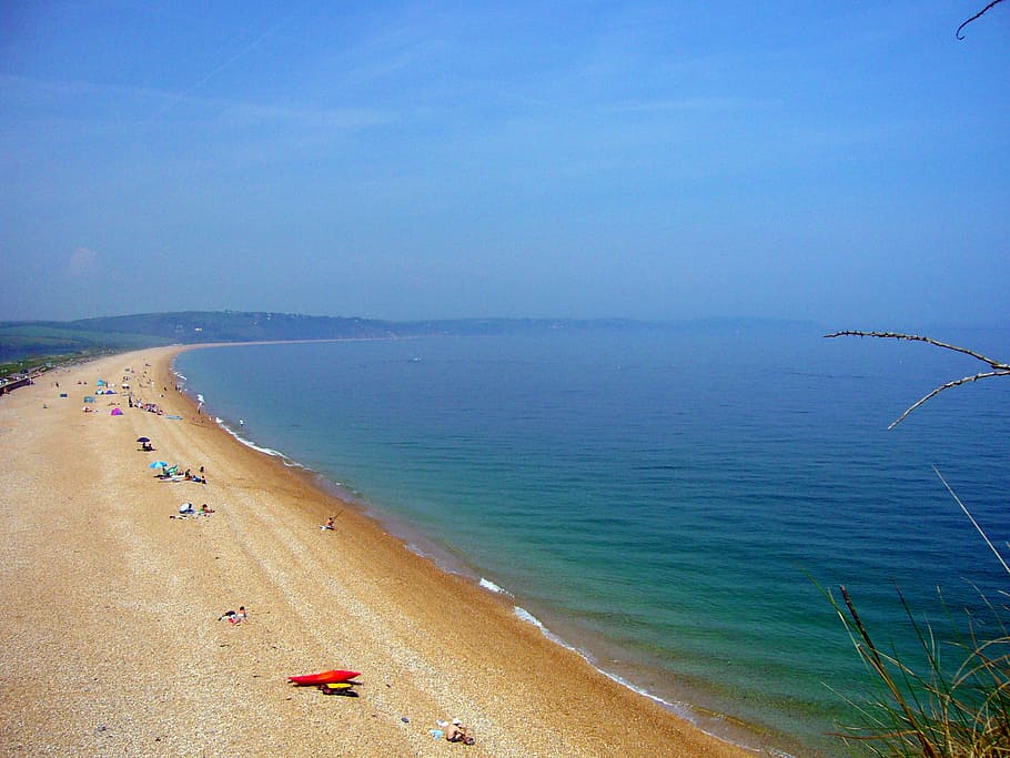 East, Devon, Beach, Sand, Sand, Sea, lovely, sunny, day, daytime HD wallpaper