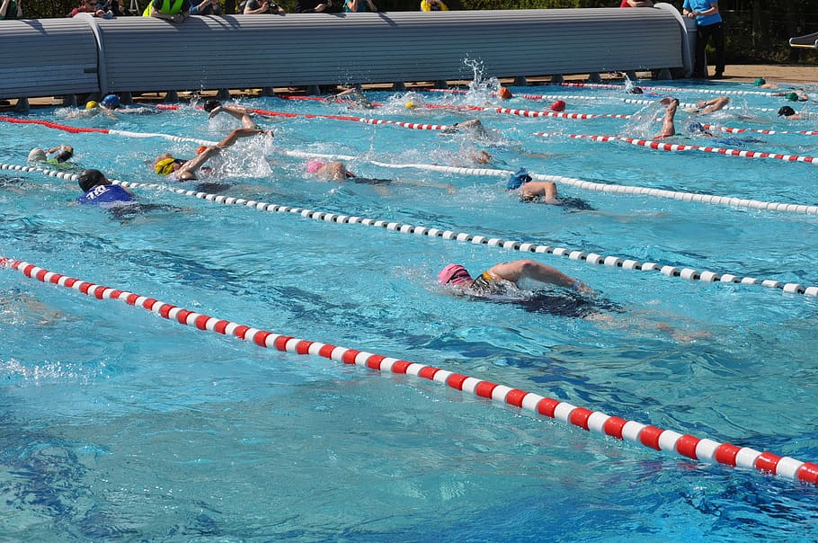 waters, pool, wet, swim, competition, sport, swimming pool HD wallpaper