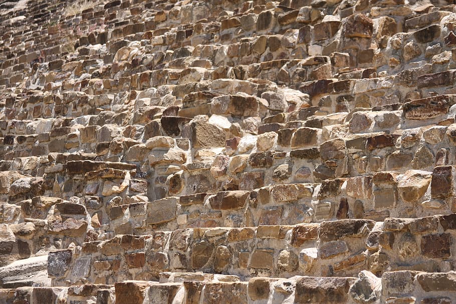 monte albán, oaxaca, pattern, stone, wall, old, architecture HD wallpaper