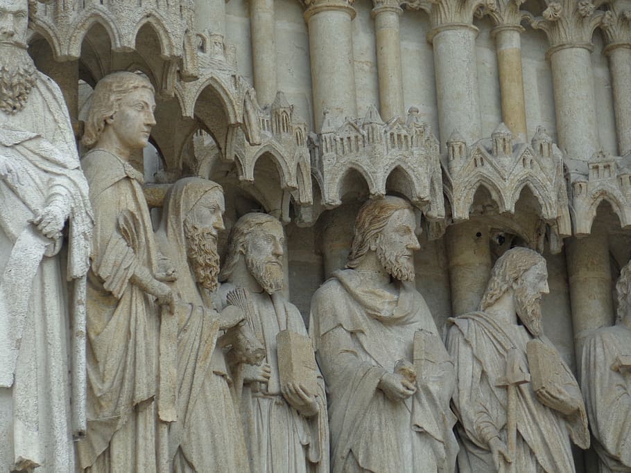 religion, cathedral, statue, sculpture, human representation HD wallpaper