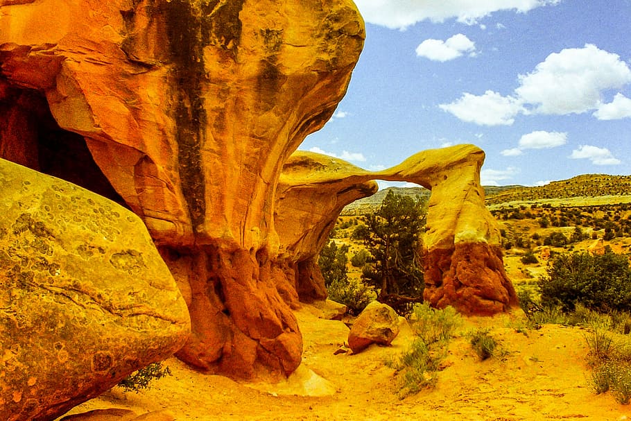 arches, devil's, garden, landscape, rock, attraction, rock formation HD wallpaper