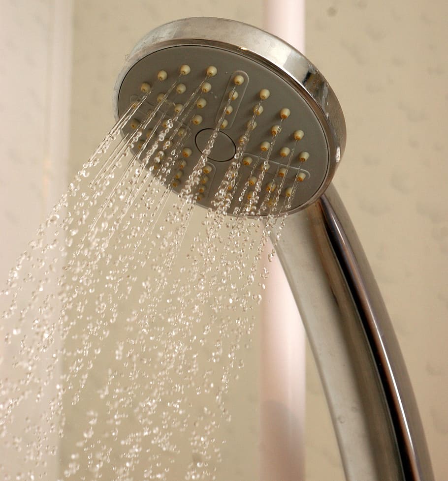 stainless steel shower bidet, water, wet, bathroom, stream, wash, HD wallpaper