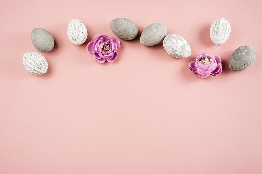 Pink Easter Background with Flowers, concepts And Ideas, pink Color HD wallpaper