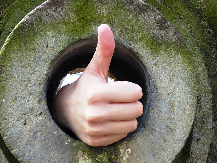 person's showing right thumb, as, ok, yes, facebook, i like it HD wallpaper