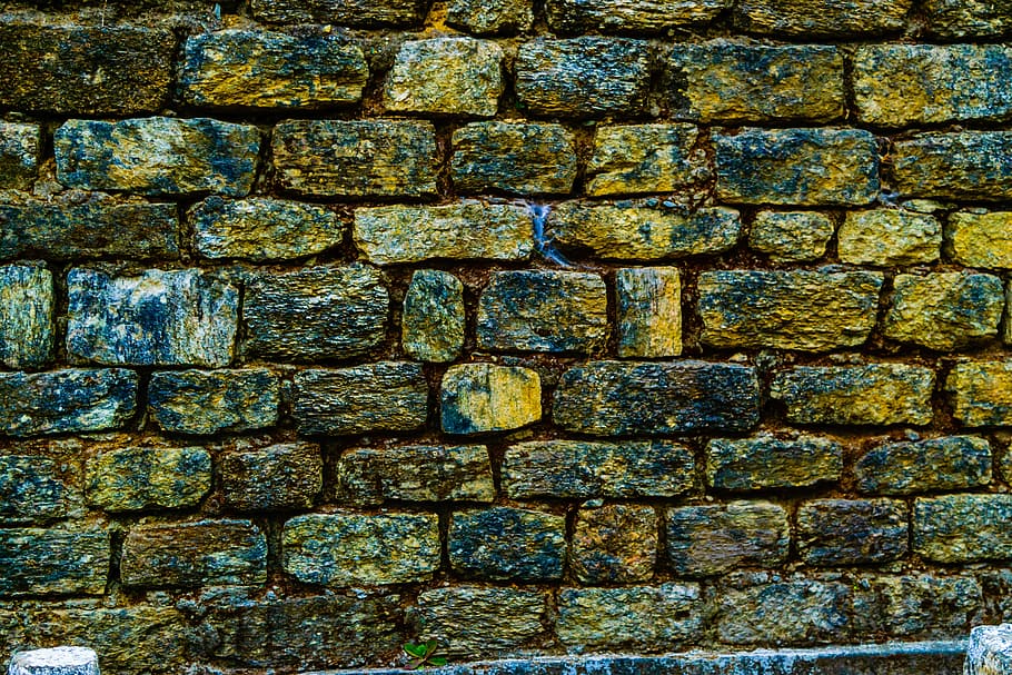 stone wall, brick wall, backgrounds, brick wall background HD wallpaper