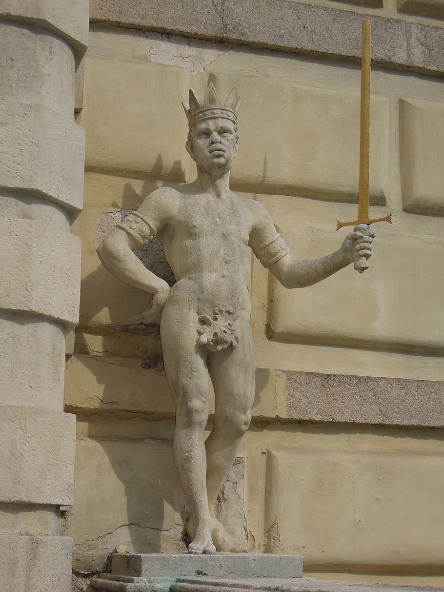 statue, art, sword, sculpture, art and craft, representation HD wallpaper