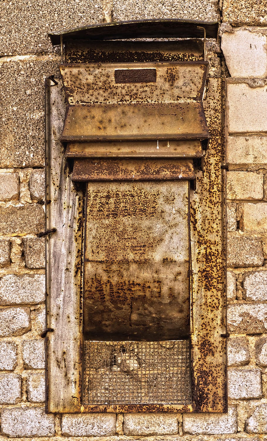 install window, ventilation, old window, wall, facade, weathered HD wallpaper