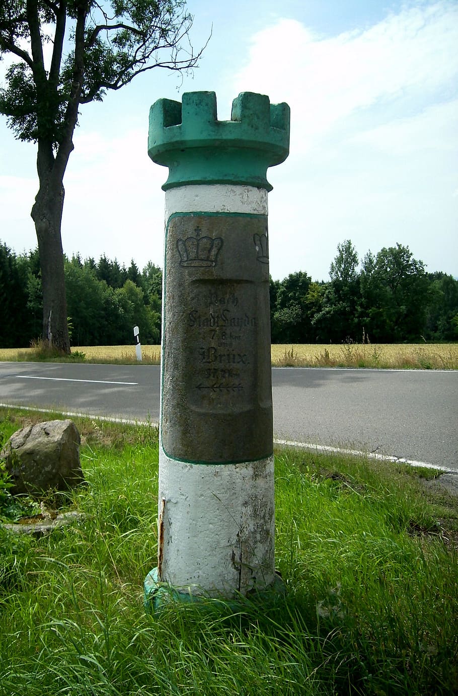 distance column, wise direction, directory, signposts, kurschsäschsiche crown HD wallpaper