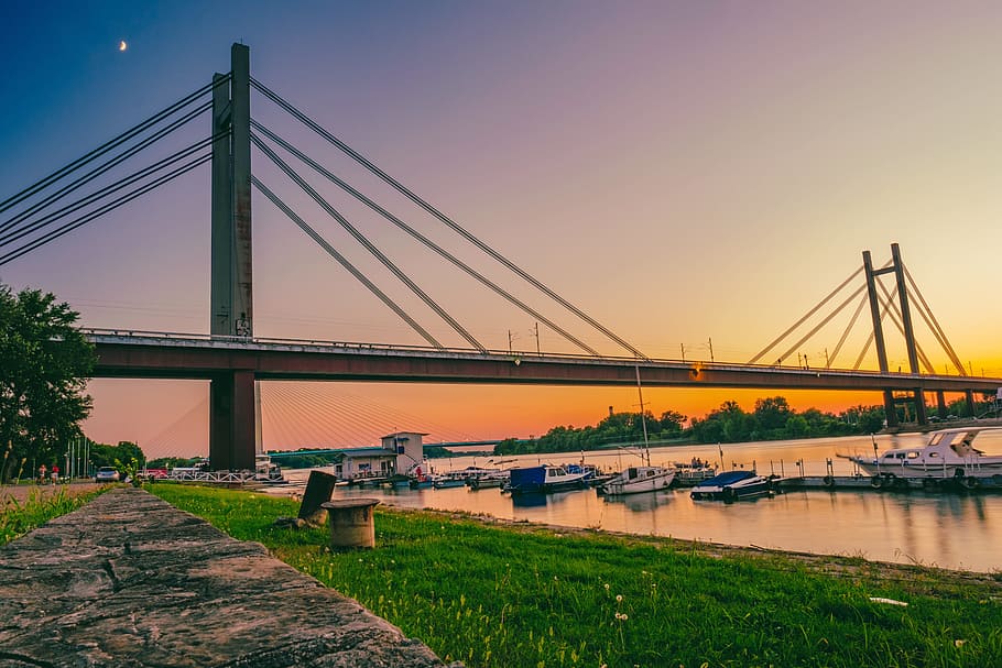 landscape, photography, trees, structure, infrastructure, architecture HD wallpaper