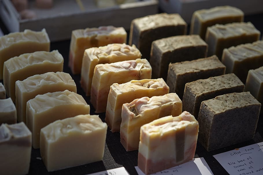 selective focus photography desserts, handmade soap, craft HD wallpaper