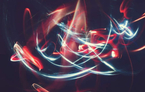 time-lapsed photo of white and red light, blue, red, and black abstract digital wallpaper HD wallpaper
