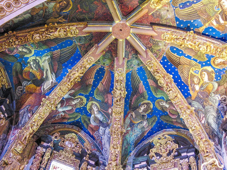 Àngels Músics de la Seu de València, spain, architecture, art, HD wallpaper