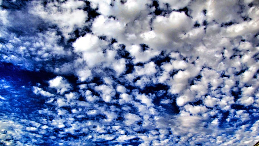 white clouds formation, Sky, Blue, Weather, Air, cloudscape HD wallpaper