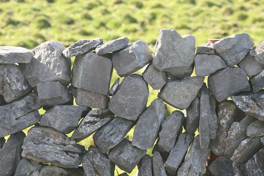 stone, wall, outdoor, stone wall, ireland, solid, no people HD wallpaper