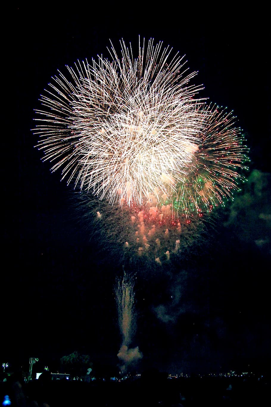 fireworks, fireworks display, chofu, summer, night, hanabi, HD wallpaper