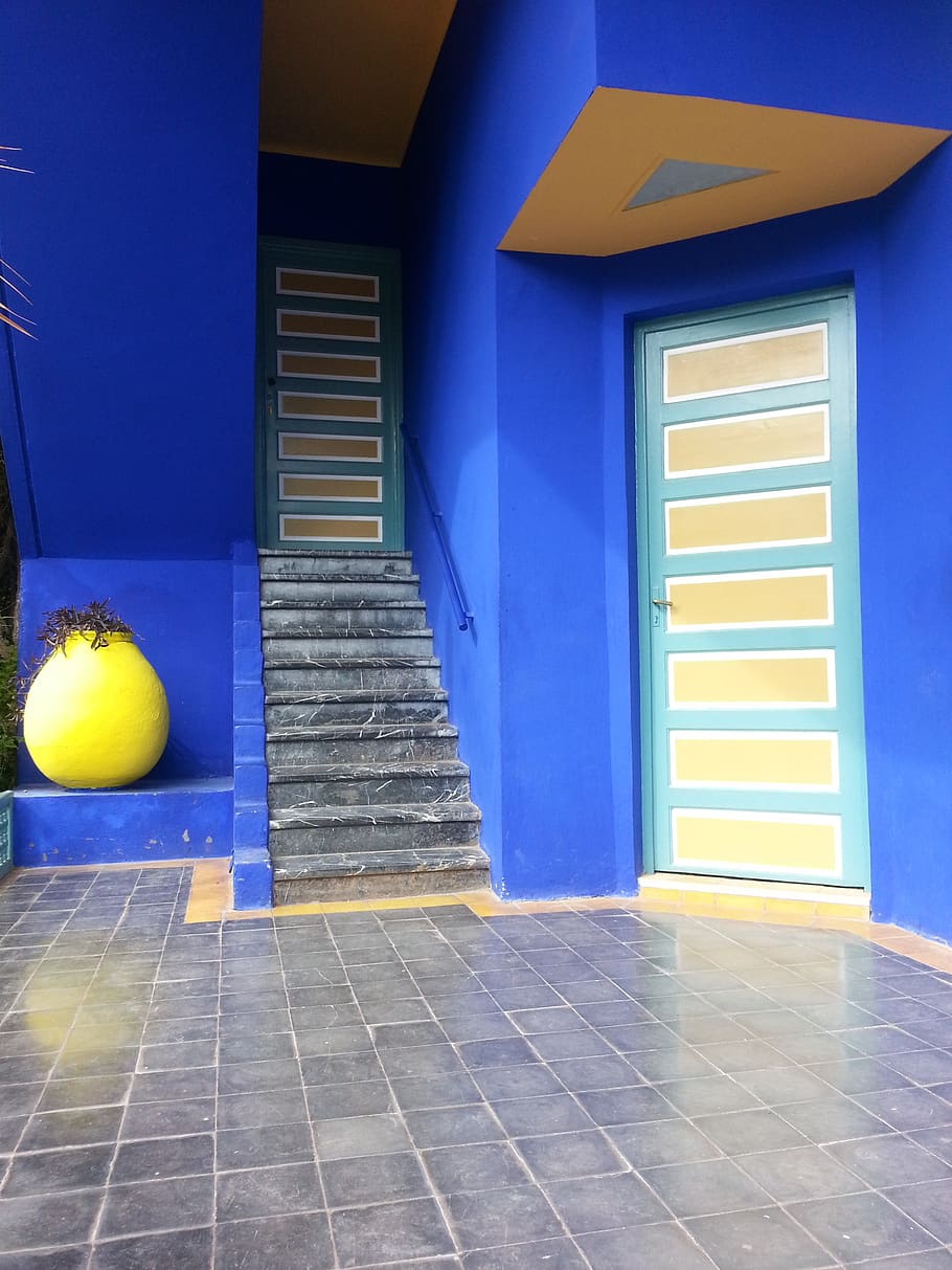 marrakech, villa, majorelle, architecture, built structure HD wallpaper
