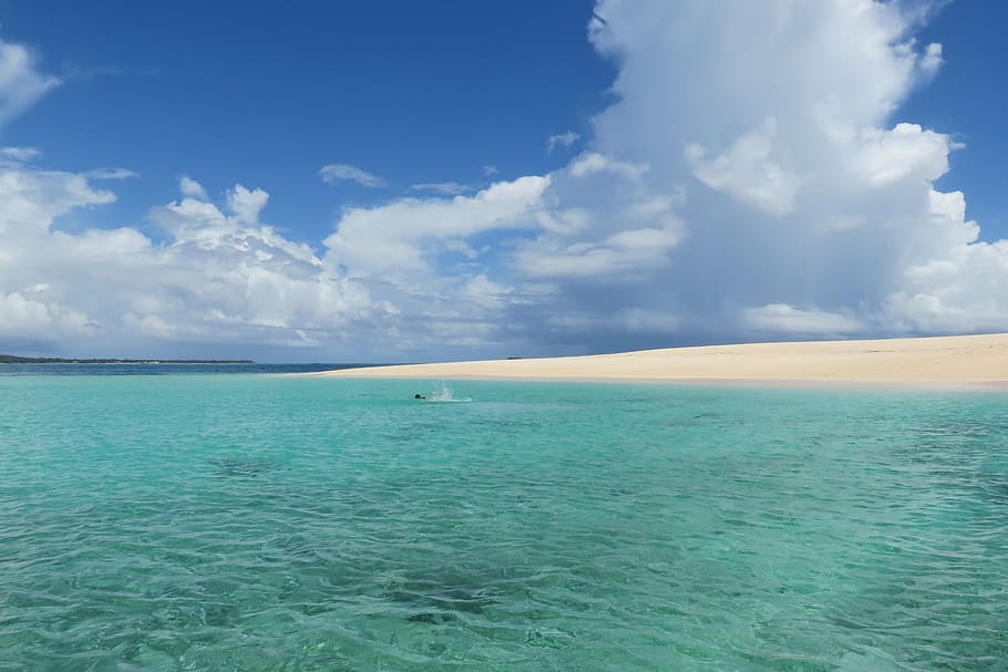 teal body of water under cloudy sky, agastopia, bibble, erinaceous HD wallpaper