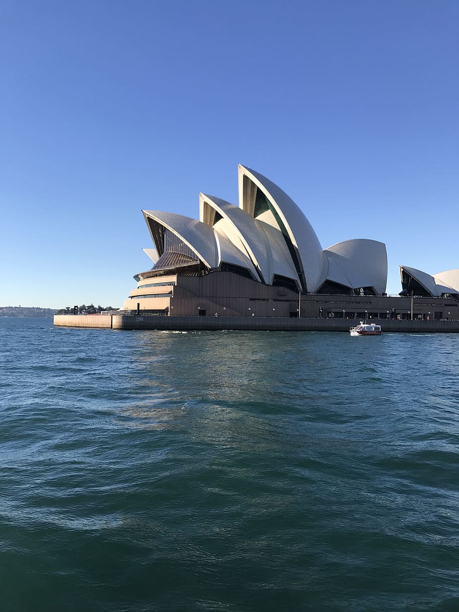 Sydney Opera House, landmark, australia, architecture, harbour, HD wallpaper