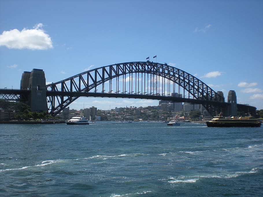 sydney, harbour, bridge, built structure, architecture, water HD wallpaper