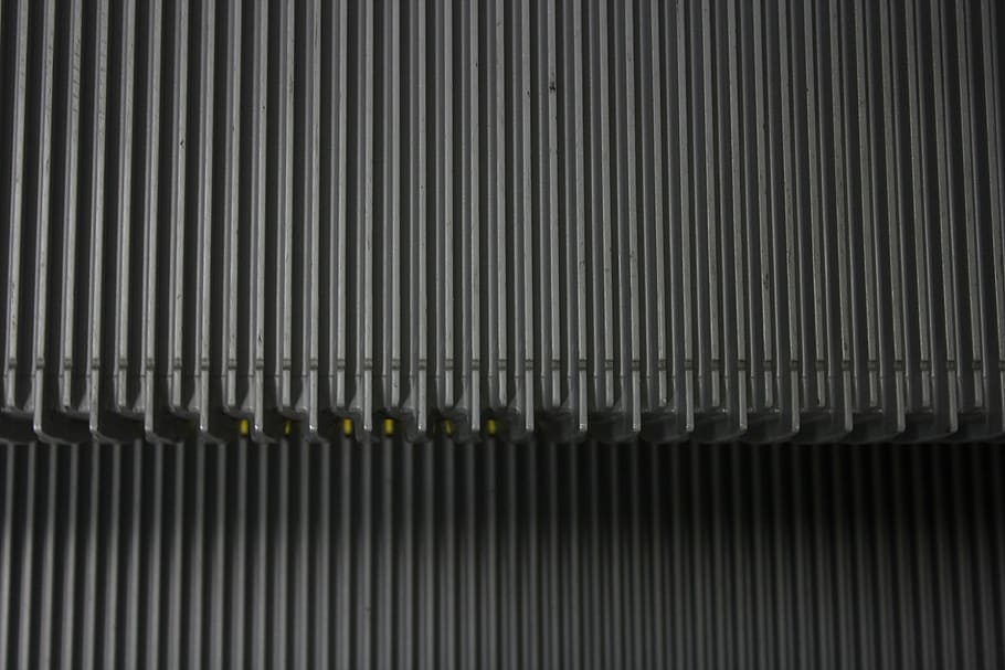 escalator, metal, background, pattern, close-up, full frame HD wallpaper