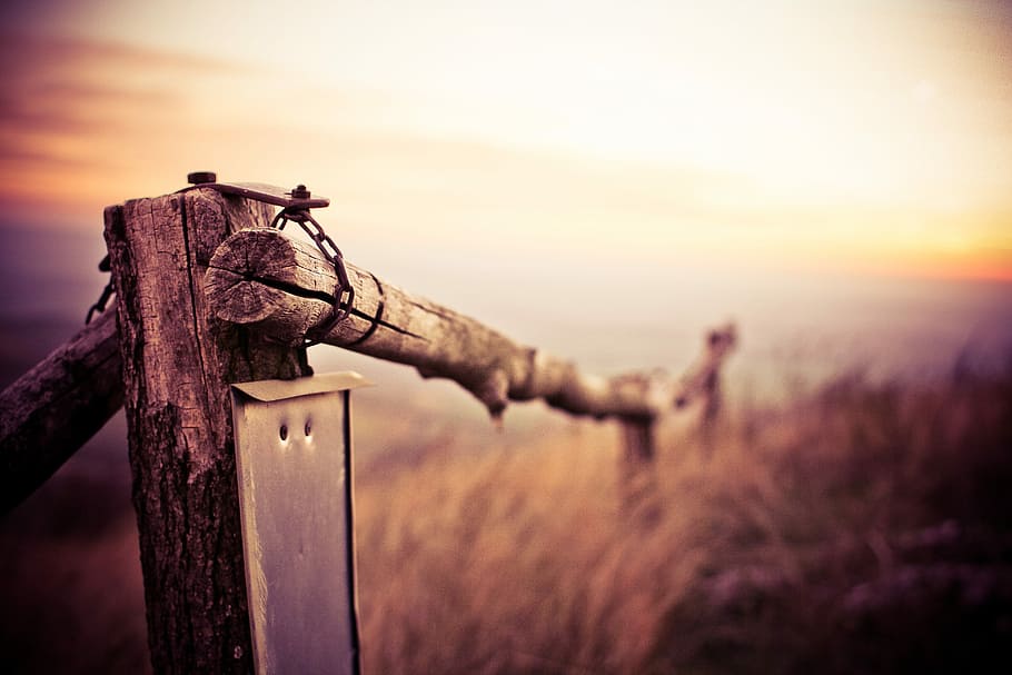 Natural Wooden Fence on Mountain Trail, handmade, hike, hiking HD wallpaper
