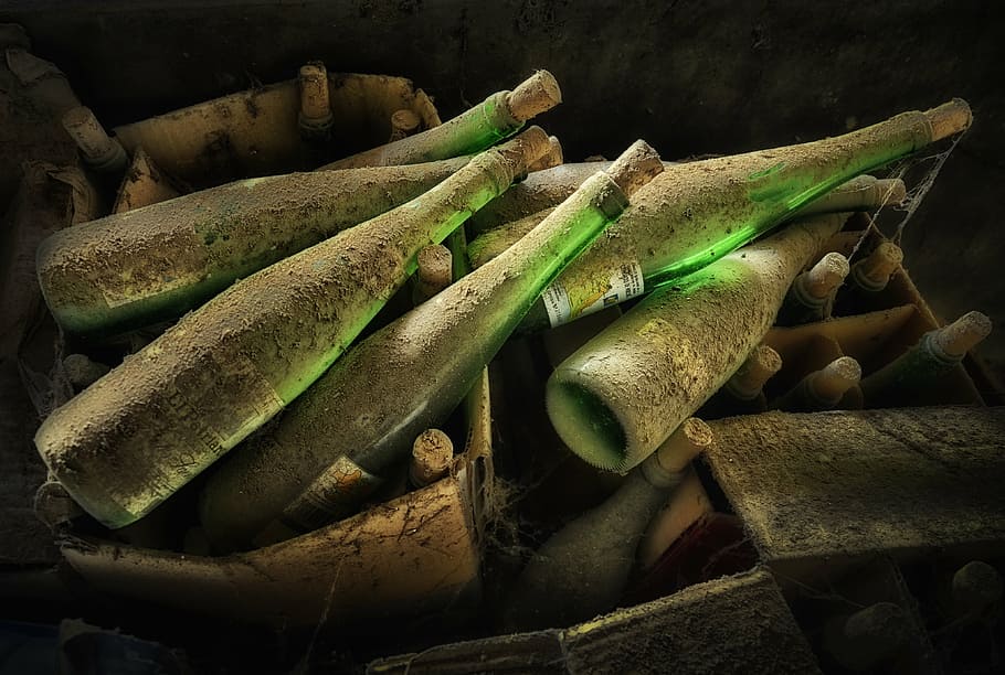 bottles, wineries, drink, old bottles, no people, food and drink HD wallpaper