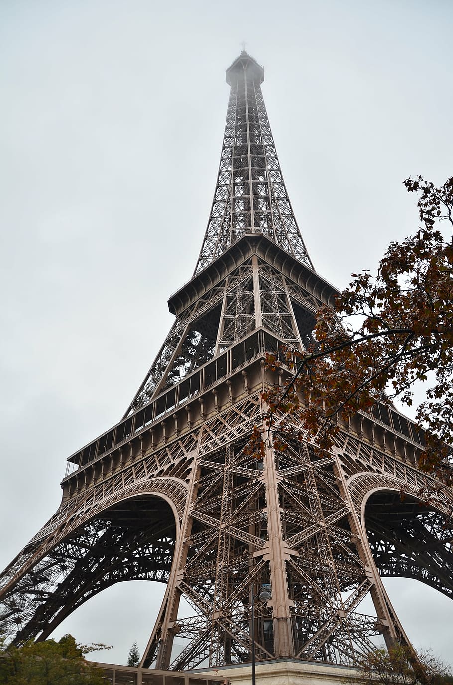 paris, eiffel tower, cloudy day, architecture, built structure HD wallpaper