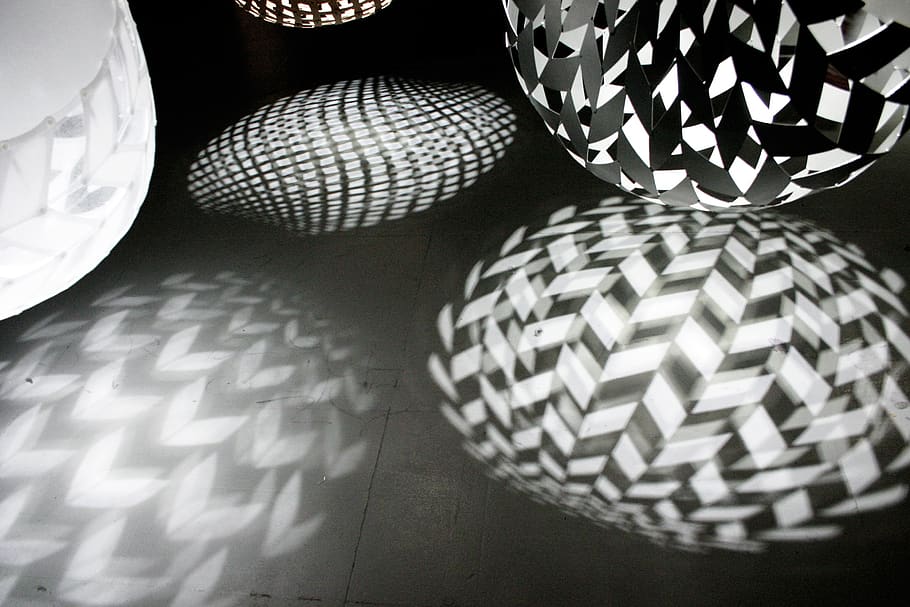 light, shades, design, interior design, pattern, no people HD wallpaper