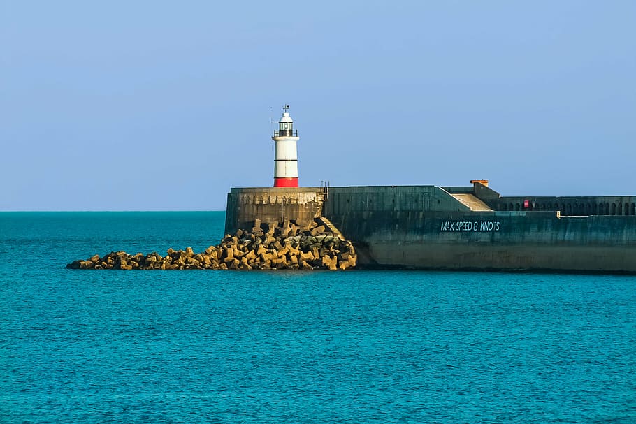 newhaven, lighthouse, sea, water, architecture, built structure HD wallpaper