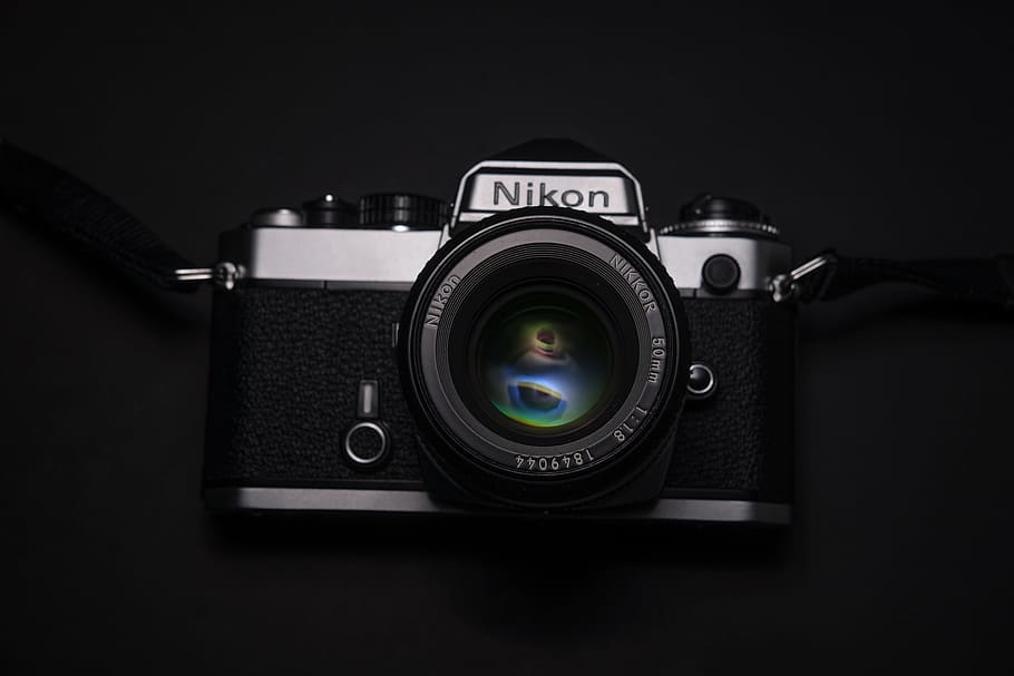 black Nikon DSLR camera, black and gray Nikon SLR camera, camera - Photographic Equipment HD wallpaper