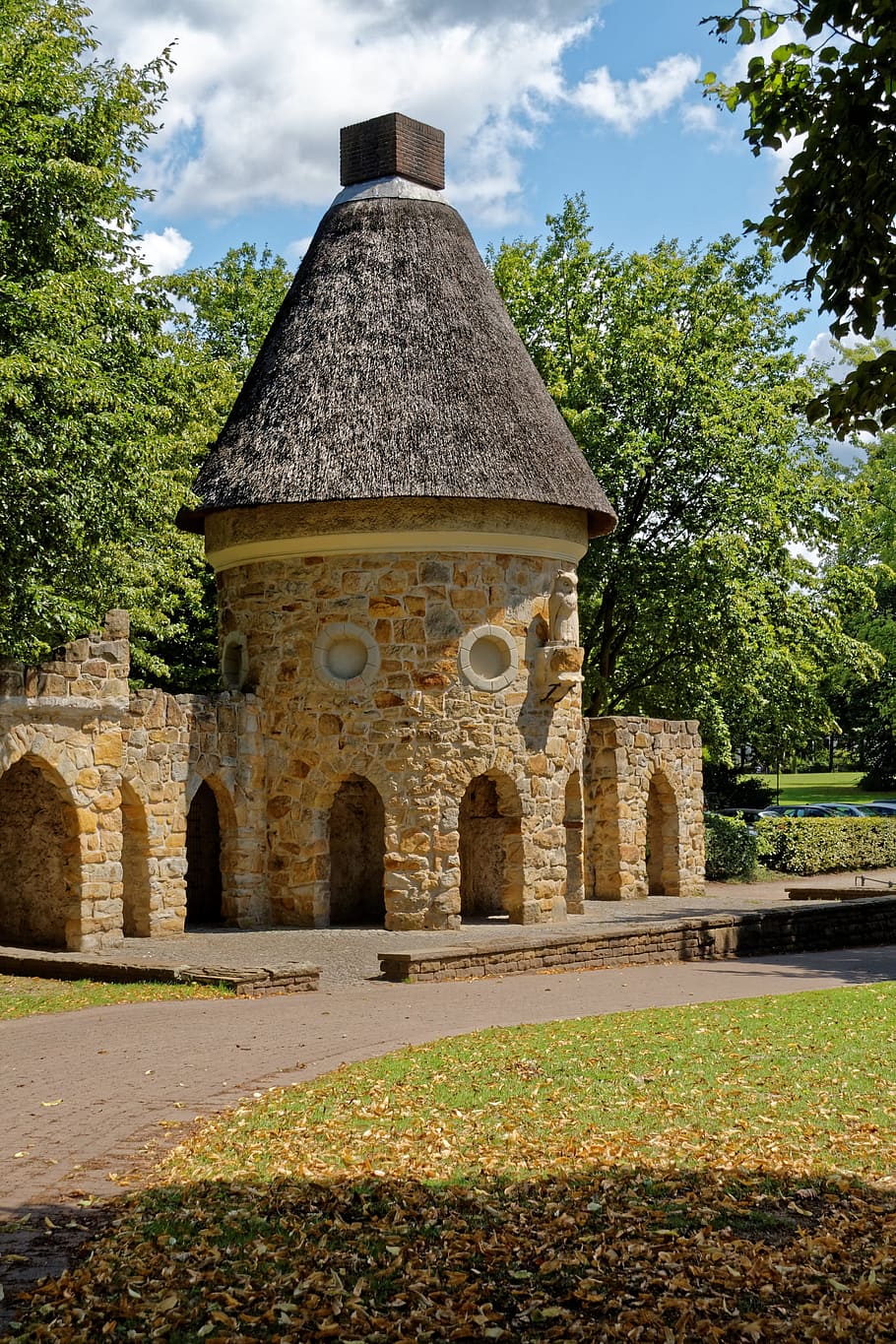 Building, Old, Architecture, park, old building, historically HD wallpaper