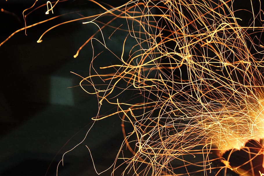 fire, flame, wildfire, yellow, red, heat, hor, burn, warm, night HD wallpaper