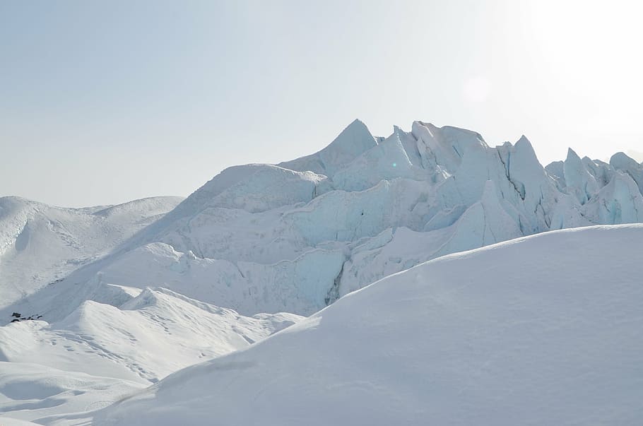 glacier, snow, ice, nature, landscape, cold, outdoor, alpine HD wallpaper